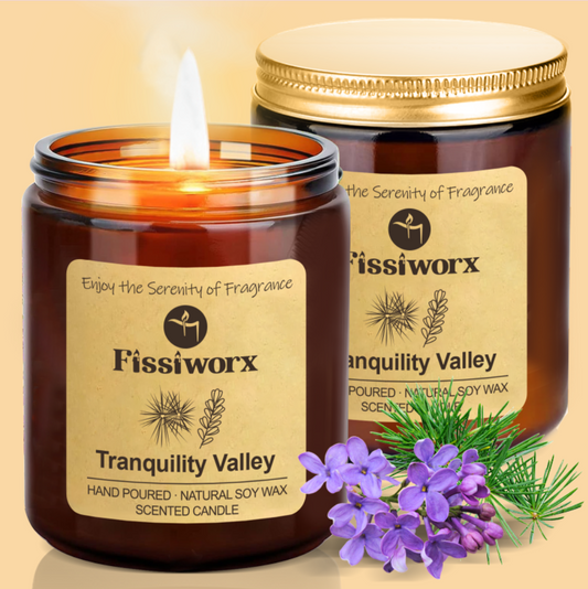 Tranquility Valley Scented Candle Gold 2pcs - Fissiworx store