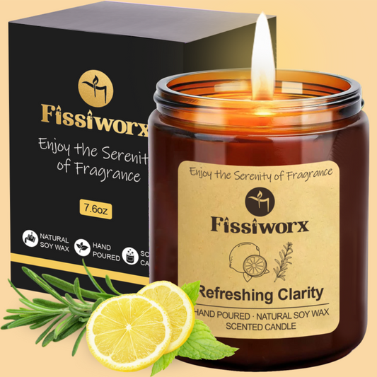 Refreshing Clarity Scented Candle Gold - Fissiworx store