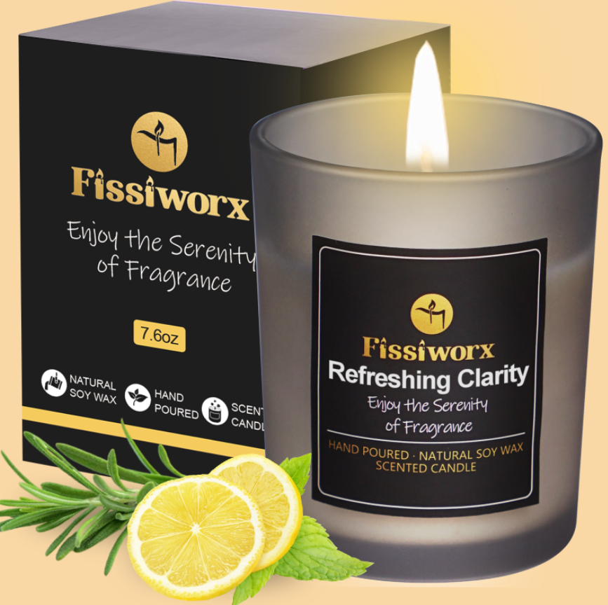 Refreshing Clarity Scented Candle Black - Fissiworx store